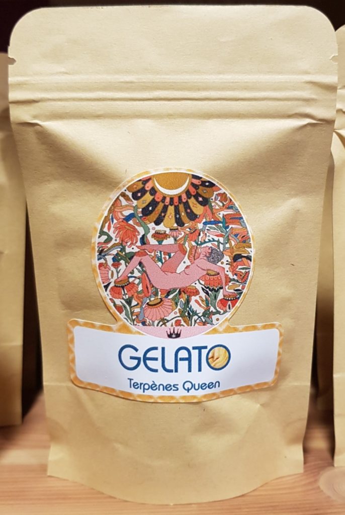 Fleurs de CBD Gelato Terpènes Queen chez coccinelle et coquelicot