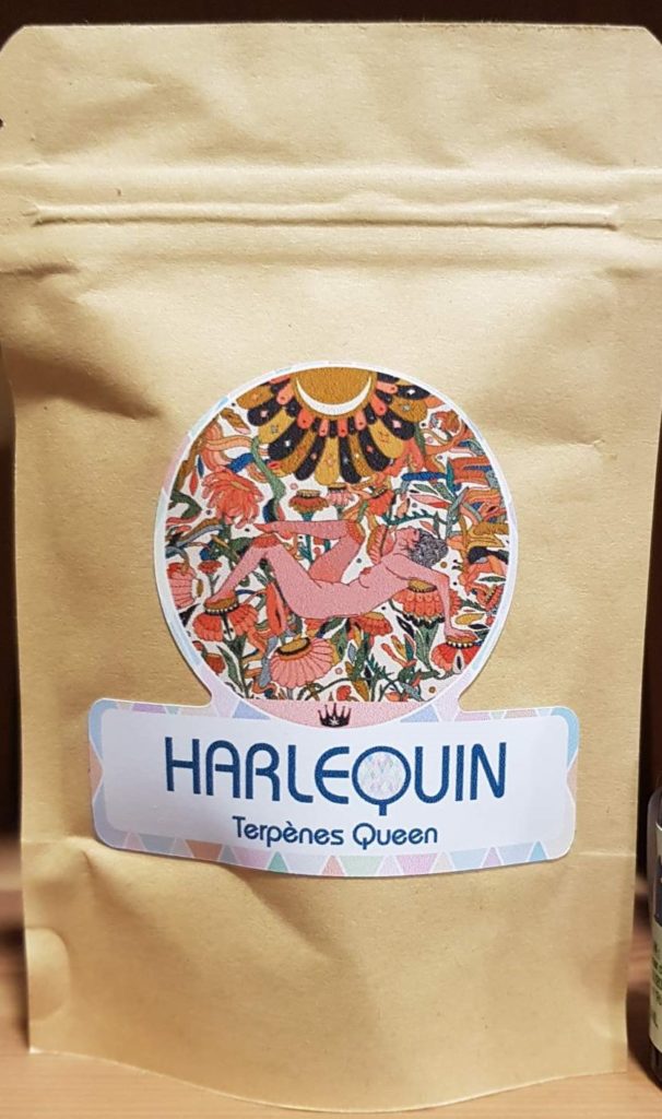 Fleurs de CBD harlequin Terpènes Queen chez coccinelle et coquelicot