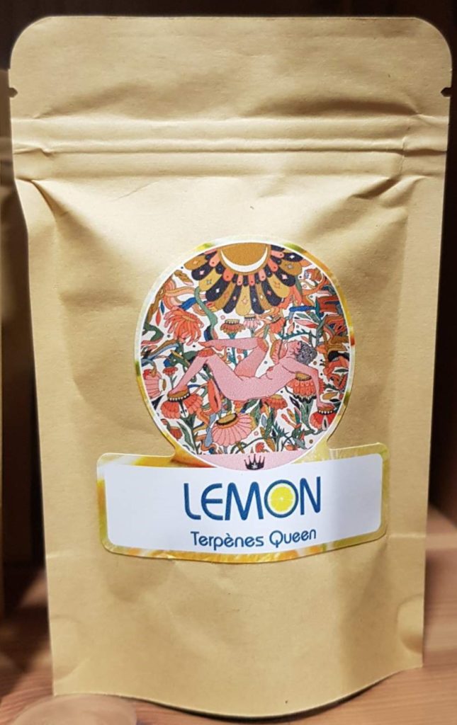 Fleurs de CBD Lemon Terpènes Queen chez coccinelle et coquelicot