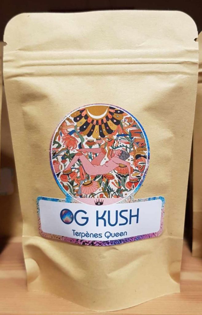 Fleurs de CBD OG Kush Terpènes Queen chez coccinelle et coquelicot