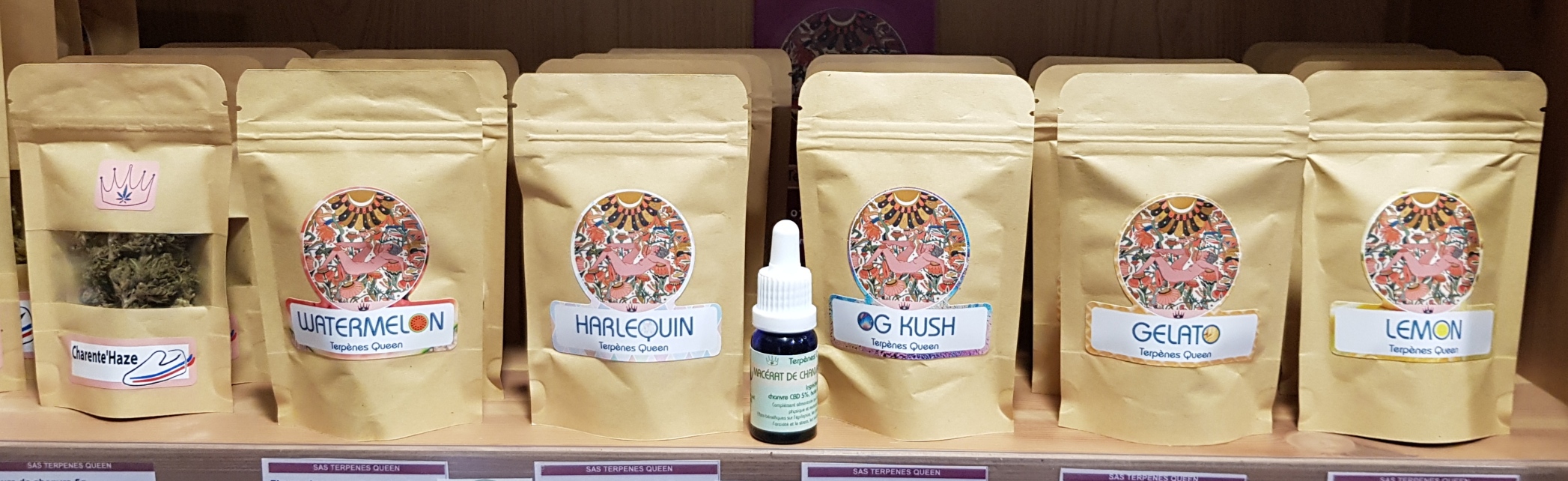 Produits de la marque Terpènes Queen